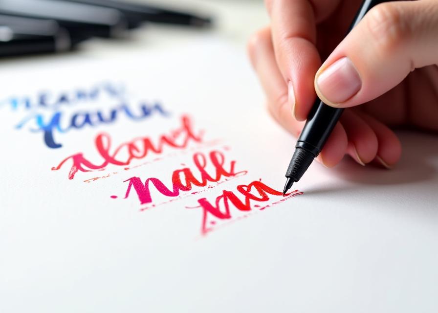 Caligrafía moderna con brush pen