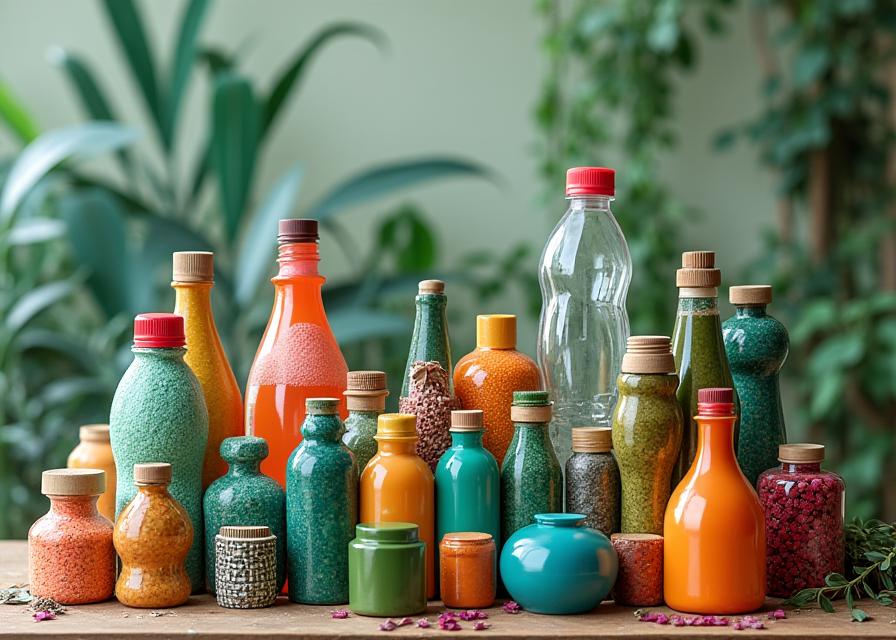 Materiales reciclados para arte sostenible
